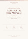 Words for the Hard Moments